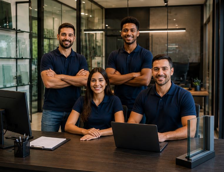 Equipe da Vidraçaria em Franca